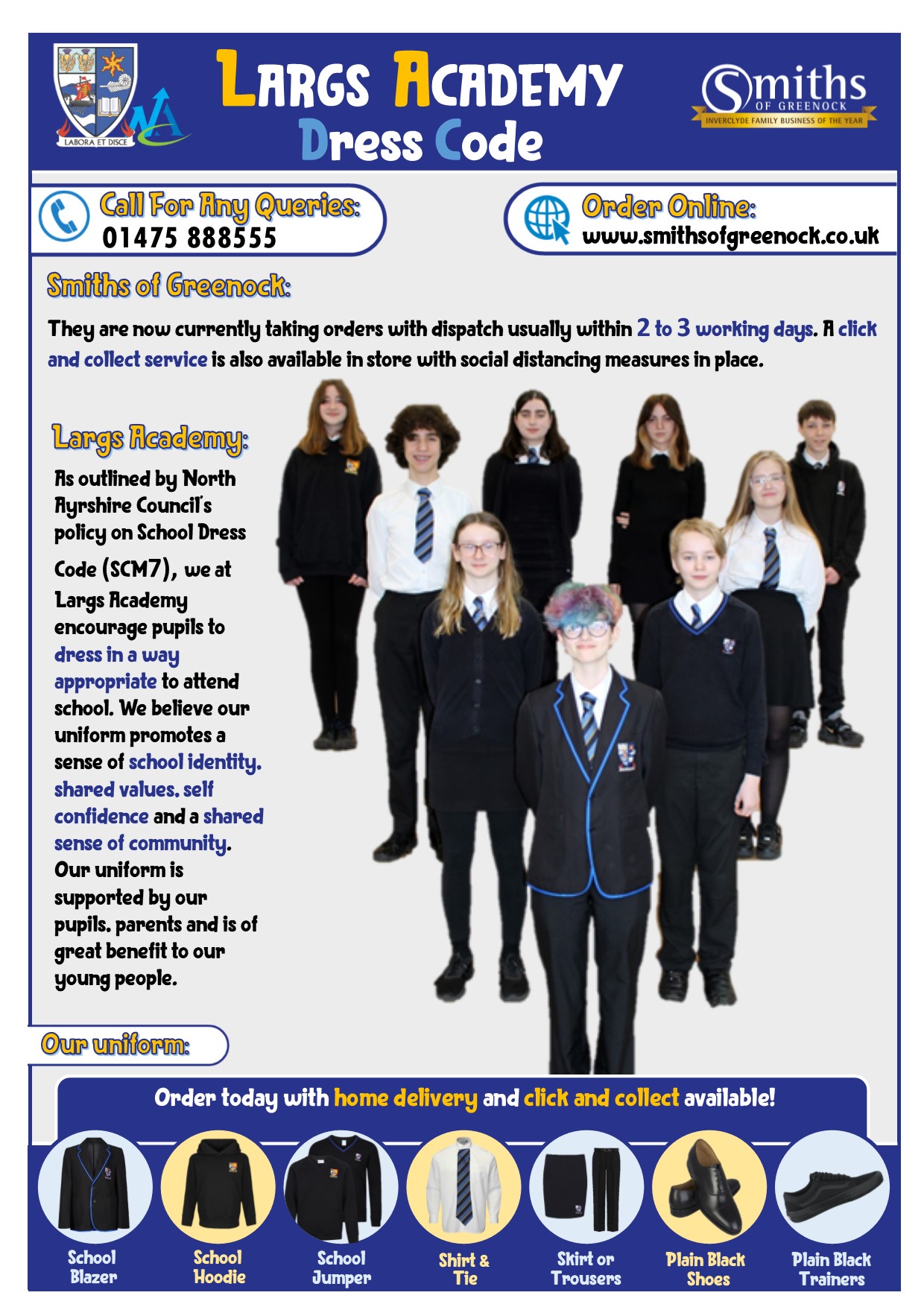 Dress Code / Uniform Policy Largs Academy Home